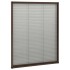 Mosquitera plisada para ventanas aluminio marrón 80x100