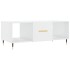 Mesa de centro madera contrachapada blanco brillo 102x50x40