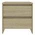 Mesita de noche madera ingeniería roble Sonoma 45x34,5x44,5