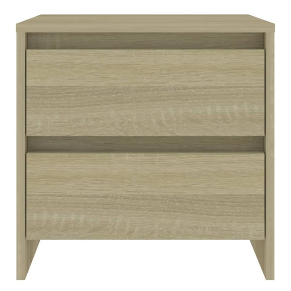 Mesita de noche madera ingeniería roble Sonoma 45x34,5x44,5