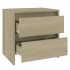Mesita de noche madera ingeniería roble Sonoma 45x34,5x44,5