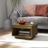 Mesa de centro madera maciza de pino marrón miel 50x50x33,5