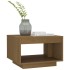 Mesa de centro madera maciza de pino marrón miel 50x50x33,5