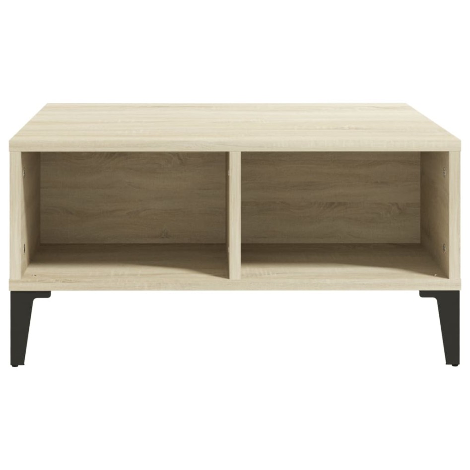 Mesa de centro madera contrachapada roble Sonoma 60x60x30