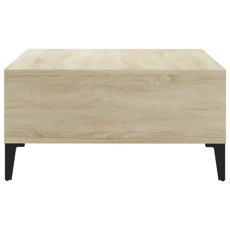 Mesa de centro madera contrachapada roble Sonoma 60x60x30