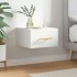 Mesita de noche de pared blanco 35x35x20