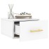Mesita de noche de pared blanco 35x35x20