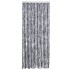 Cortina mosquitera de chenilla plateada 56x185