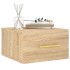Mesitas de noche de pared 2 uds color roble Sonoma 35x35x20