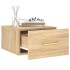 Mesitas de noche de pared 2 uds color roble Sonoma 35x35x20