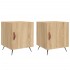 Mesitas noche 2 uds madera ingeniería roble Sonoma 40x40x50