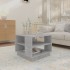Mesa de centro madera de ingeniería gris hormigón 55x55x43