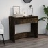 Mesa consola madera de ingeniería roble ahumado 89x41x76,5