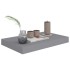 Estantes flotantes de pared 4 uds gris MDF 40x23x3,8