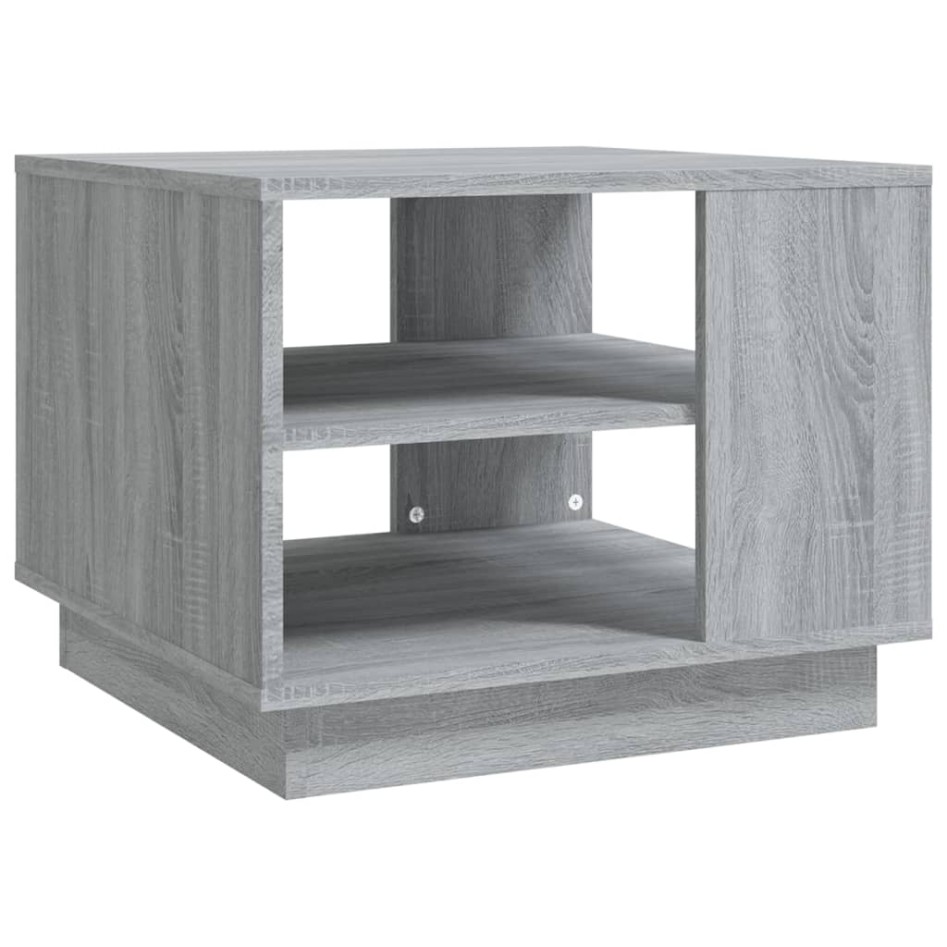 Mesa de centro madera de ingeniería gris Sonoma 55x55x43