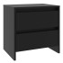 Mesita de noche madera de ingeniería negro 45x34,5x44,5