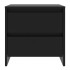 Mesita de noche madera de ingeniería negro 45x34,5x44,5