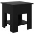 Mesa de centro madera de ingeniería negra 40x40x42