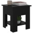 Mesa de centro madera de ingeniería negra 40x40x42