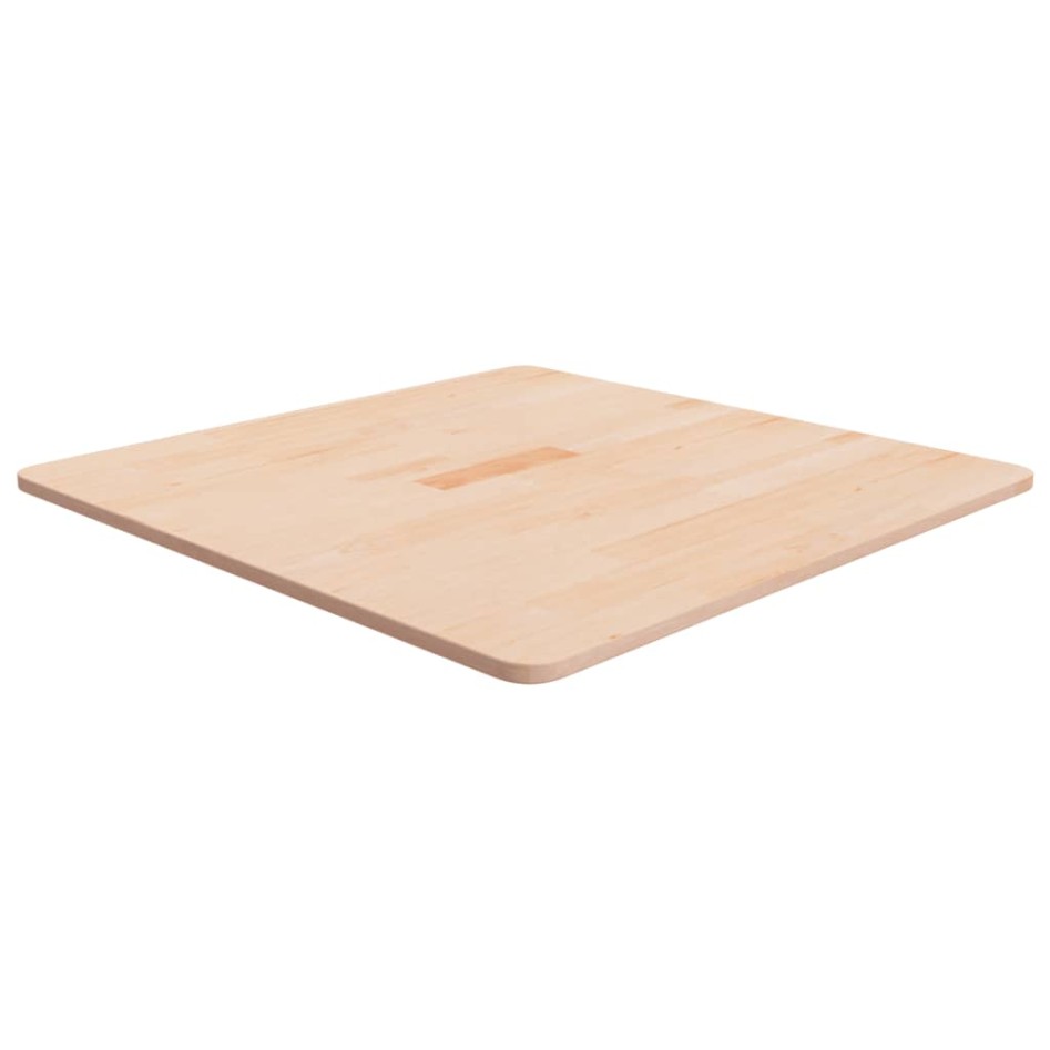 Tablero de mesa cuadrada madera de roble sin tratar