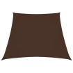 Toldo de vela trapezoidal de tela oxford marrón 3/4x3 m