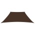 Toldo de vela trapezoidal de tela oxford marrón 3/4x3