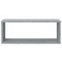 Estantes cúbicos de pared 4 uds madera gris Sonoma 60x15x23