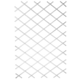 Nature Enrejado de jardín 100x200 cm PVC blanco