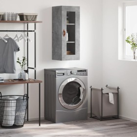 Armario de pared gris hormigón 34,5x34x90