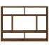 Estantería de pared madera ingeniería roble marrón 75x16x55