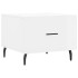 Mesa de centro madera de ingeniería brillo blanco 50x50x40