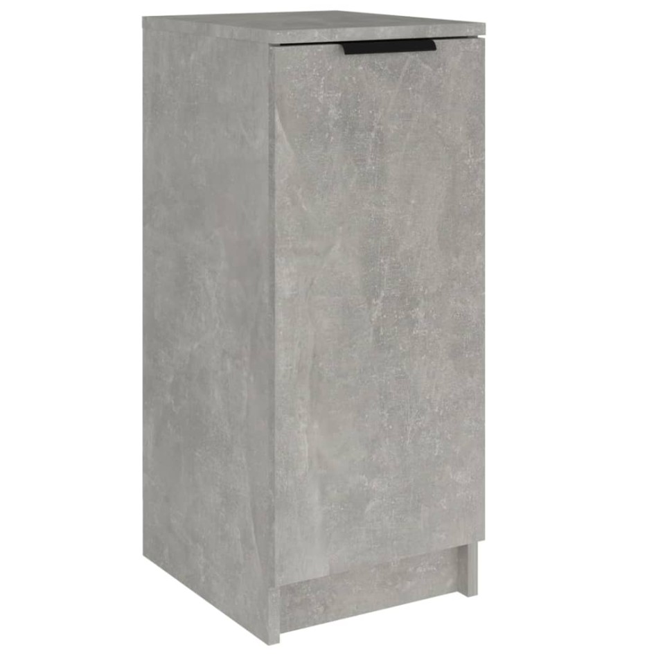 Mueble zapatero madera contrachapada gris hormigón 30x35x70