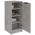 Mueble zapatero madera contrachapada gris hormigón 30x35x70