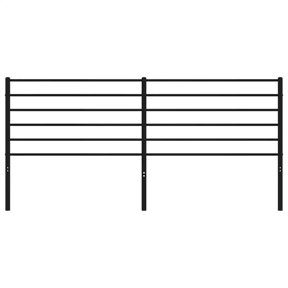 Cabecero de metal negro 193