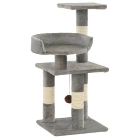 Rascador para gatos con postes de sisal 65 cm