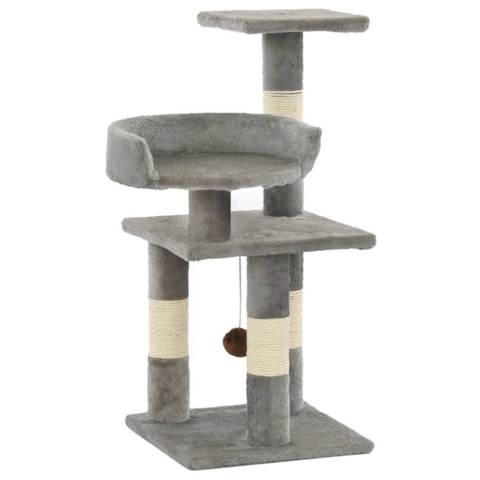 Rascador para gatos con postes de sisal 65 cm