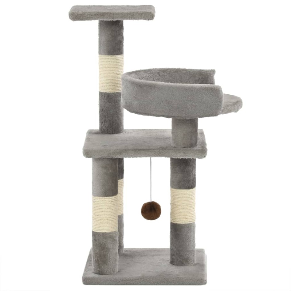 Rascador para gatos con postes de sisal 65 cm
