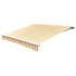 Toldo de lona amarillo girasol y blanco 3x2,5 m sin