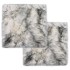 Cojines de sillas 2 uds piel oveja genuina mezcla gris 40x40