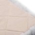 Cojines de sillas 2 uds piel oveja genuina mezcla gris 40x40