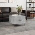 Mesa de centro madera de ingeniería gris hormigón 50x50x40