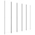 Biombo divisor de 5 paneles de tela blanco 250x220