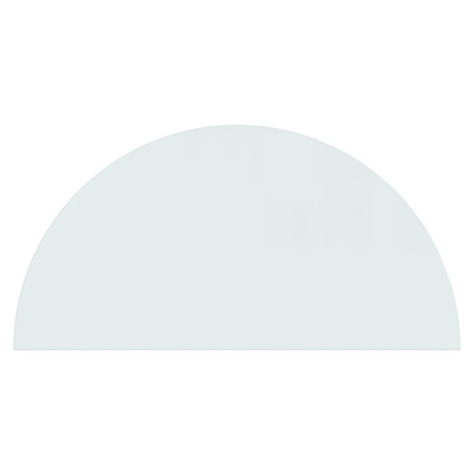 Placa de vidrio para chimenea semicircular 1000x500