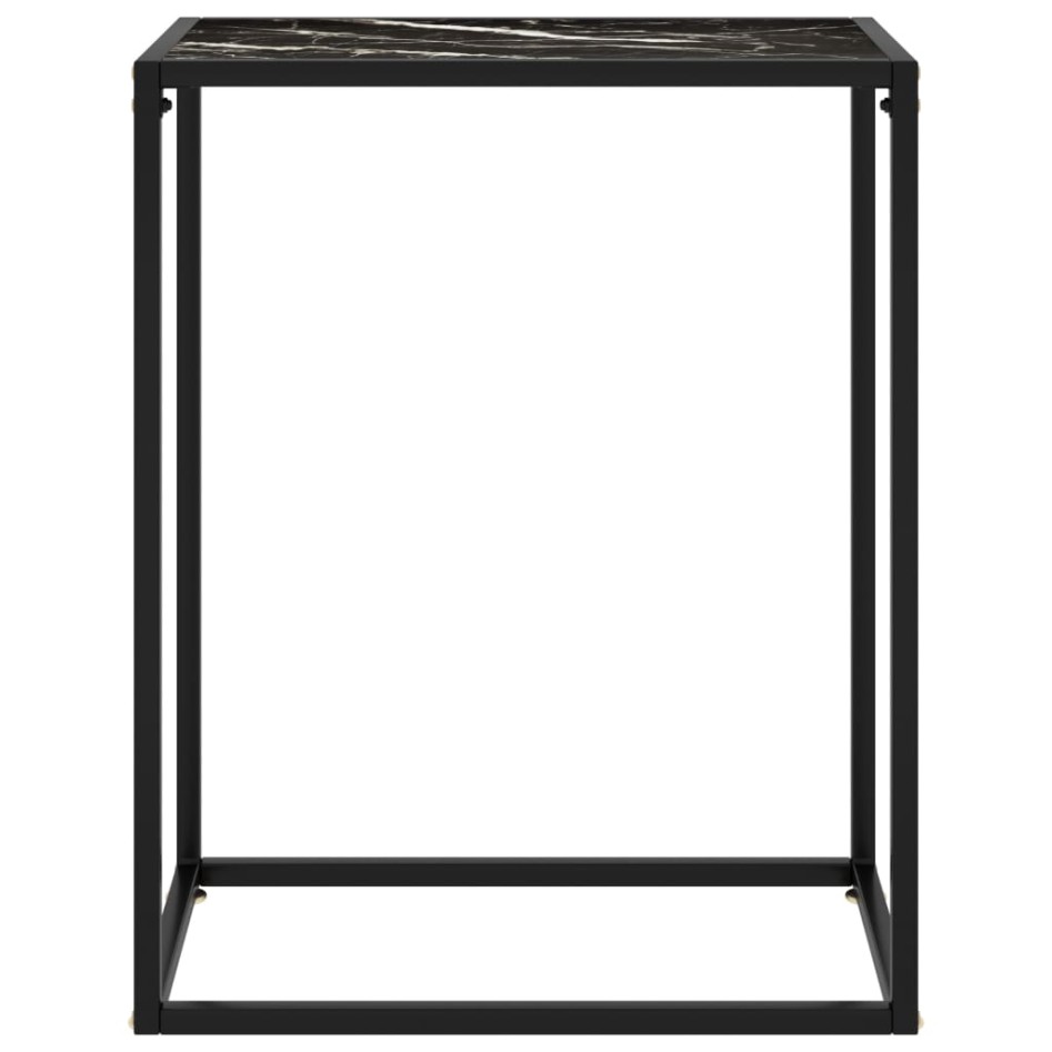 Mesa consola vidrio templado negro 60x35x75
