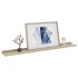 Estantes de pared 4 unidades blanco y roble Sonoma 80x9x3