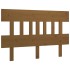 Cabecero de cama madera maciza de pino marrón miel