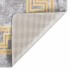 Alfombra lavable antideslizante gris 80x300