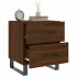 Mesita noche 2 uds madera ingeniería marrón roble 40x35x47,5