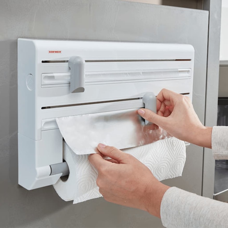 Leifheit Portarrollos de cocina de pared Parat blanco