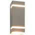 Lámparas de pared de exterior 2 uds 35 W plateado